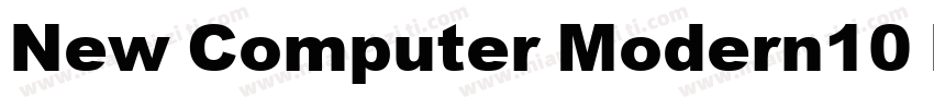 New Computer Modern10 Bold字体转换